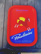 PLATEAU DE BAR publicitaire pour le CHOCOLAT POULAIN - No LANVIN PUPIER MENIER