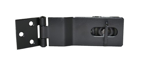 Hasp black swivel padlock - 4.5",
