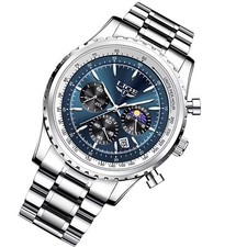 Montre Homme Cadran Bleu Lige