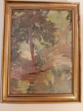 Tableau huile sur toile ancienne