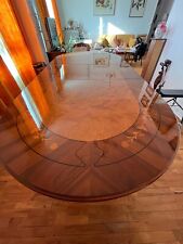 table ovale en hêtre massif