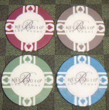 WPT Lot 4 jetons officiels World Poker Tour Bellagio Casino