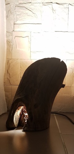 Pièce unique lampe en - en, bois