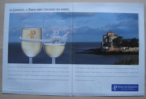 Publicité papier vin - papier,