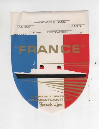 Etiquette paquebot france - -,