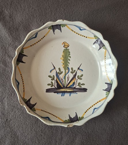 Ancienne assiette faïence - ancienne,