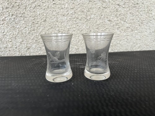 Paire verres liqueur - verres, à