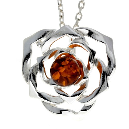 Pendentif rose moderne - pendentif, en