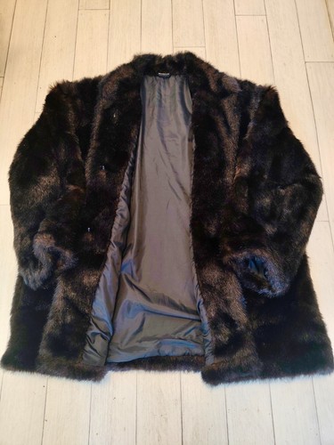 Manteau long fausse fourrure - long,