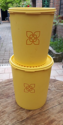 Lot boites tupperware jaune - lot,