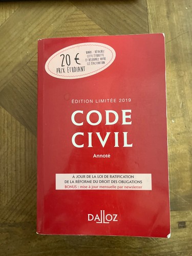 Code civil dalloz 2019 - dalloz,