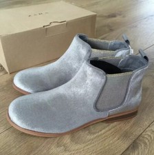 ZARA Stretch Velvet Grey Work