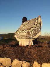 Noir et Blanc Rond Mandala