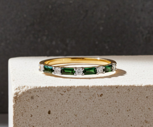 Bague éternité baguette - bague, d'éternité