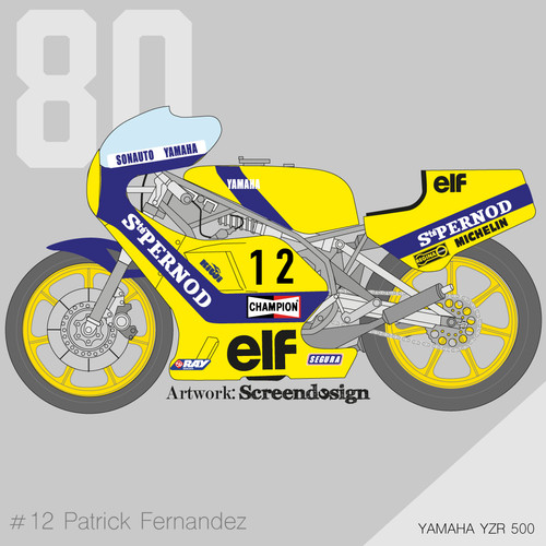 Decals yamaha yzr - yzr, "