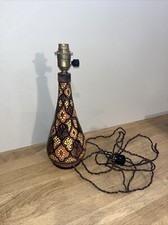 Ancien Pied De Lampe En Céramique Décor Vintage Céramique Safi Maroc 