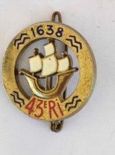 insigne militaire française / 43 eme Regiment d infanterie  1638