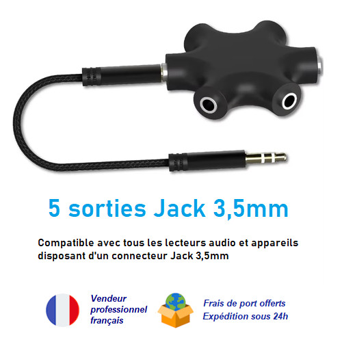 Répartiteur audio voies - répartiteur, 6