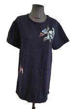 Très Belle Robe Sweat Coton Broderie Paul & Joe Sister 38 Tbe Authentique 