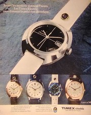 PUBLICITE TIMEX ELECTRIC LES