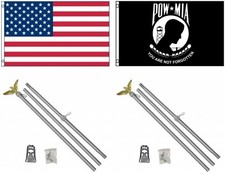 3'x5' US AMERICAN and US POW