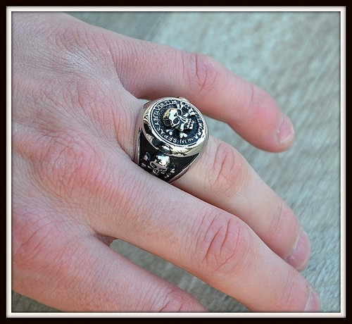 Bague chevalière téte - bague, de