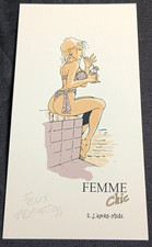 Meynet/Nemesis - Ex-libris- Femme chic ( l après - midi ) - Signé & daté - 1995.