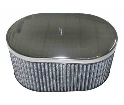 Filtre air oval chromé - air,