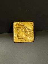 Petite plaque métal doré