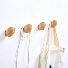 Lot De 4 Crochets Muraux En Bois Pour Garage, Maison, Utilitaire, Corde,