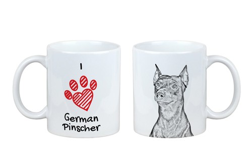 Pinscher allemand tasse - , avec