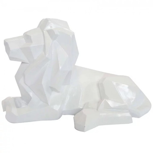 Statue résine lion couché - statue, en