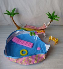 #Barbie Vintage 90's# Hawaiian Fun - Hawaii   Hamac - Piscine, Accessoires...