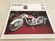 Carte moto Gnome & Rhône 100