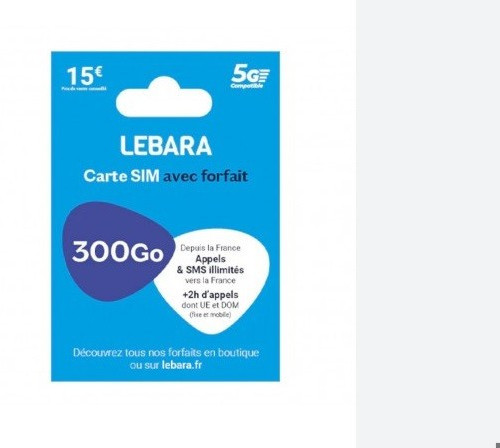 Carte sim prépayée lebara