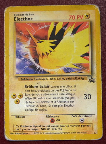 Ancienne carte pokémon - carte,
