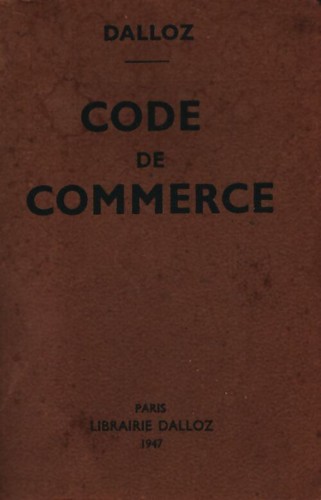 Code commerce 1947 - du,