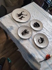 Set of 4 Villeroy & Boch  St Hubert Club Luxembourg Chasse De Waha Dessin