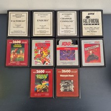Lot De 10 Jeux Atari 2600 Battlezone Phoenix Midnight Magic Vintage Retrogaming