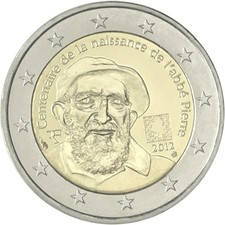 2 Euros Commémo. 2012 - Abbé Pierre