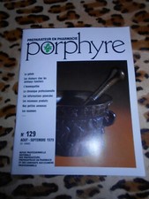 Revue Porphyre, préparateur