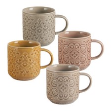 Set de 4 mugs en porcelaine