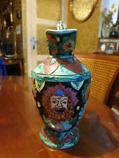 Aiguiere Cruche Céramique Style Monaco Cerdazur Signé A f Canne Numéroté