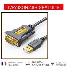 Adaptateur USB RS232 DB9 Mâle