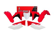 Kit De Plastiques Carénages HONDA CRF 450RX XR 2019 2020 DUAL Rouge Blanc