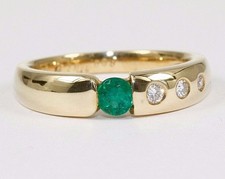 Bague En Or Brillante Avec