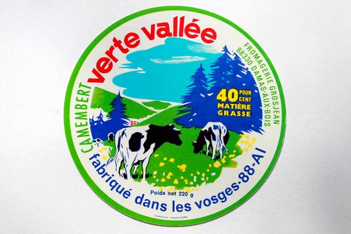 Ancien etiquette boite fromage - etiquette,