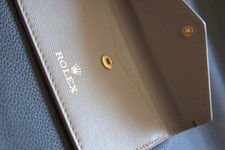 Petite Pochette Rolex Authentique – Cuir gris Grainé