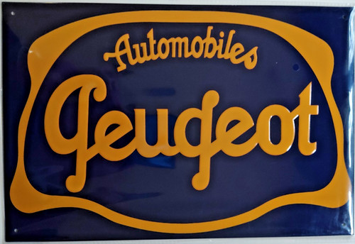 Plaque métal peugeot - métal,
