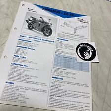 Kawasaki ZX-7R 750 P1 P2 1996 1997 ZX750P Ninja Fiche technique moto ETAI